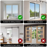 AceMining Sliding Door Security Bar,Heavy Duty Sliding Patio Door Lock Bar, 20-50inch Adjustable Multi-use Window Security Bars, Sliding Door Stopper,Black,1Pack