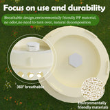 Underground Worm Farm, Garden Mini vermicomposting bin for use in Outdoor Gardening from Kitchen Food Waste, with Holes and lid11.81IN+10.23IN+8.38IN（3PC）