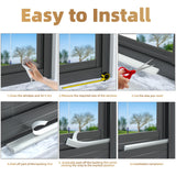 196” Wedge-Shape Foam Window Weather Stripping Door Seal Strip,Soundproofing Frame Insulation Tape for Exterior Front Door,Noise Cancelling Window Inserts,Door Gap Filler Light Blocker,Brown