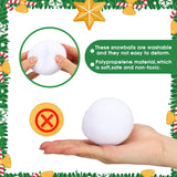 Leitee Santa Pants Snowball Fight Toss Game Red and White Christmas Fake Snowball Activity Christmas Party Activities for Families Yard Outdoor and Indoor Games Set