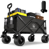 Littadeer Folding Beach Wagons Carts Foldable, 330LBS Weight Capacity