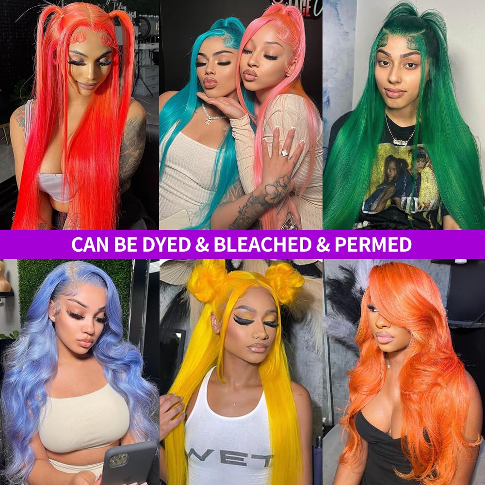 32 Inch 613 13x6 Lace Front Wig Human Hair 200 Density Blonde Straight Lace Front Wigs Human Hair Blonde Wig Human Hair Pre Plucked 613 HD Lace Frontal Wigs Human Hair For Women 613 Human Hair wig