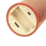 CANDLE CHOICE Battery Operated Flameless Candles with Remote Timer Real Wax Realistic Flickering Electric LED Pillar Lights for Home Wedding Party Christmas Decorations 3 Pack Rustic Texture Burgundy