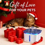Veken Innovation Award Winner 95oz/2.8L Pet Fountain, Automatic Cat Water Fountain Dog Water Dispenser with Replacement Filters for Cats, Dogs, Multiple Pets (Blue, Plastic)