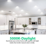 DAYBETTER BR30 LED Light Bulbs Indoor Flood Light, 5000K Daylight White LED Bulb 65W Equivalent, Dimmable, E26 Base, 800LM, Recessed Can Bulb for Living Room Bedroom Dining Room Bathroom, 12Pack