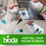 Bioda Professional Strength Enzyme Drain Cleaner, Septic Safe Drain Odor Eliminator, Smell Eliminator, 1 Gallon