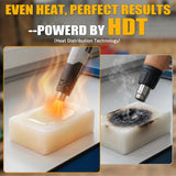 Mini Heat Gun - BATAVIA 380W Fast Heat Hot Air Gun Tool with Uniform Heat Tech & Dual Protection Fuses, 2 Temp (572°F/1022°F)+Nozzle with Overheat Protection for DIY Crafts, Vinyl Wrap, Shrink Tubing