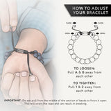 RTZN® Lapis Lazuli Bracelet for Men – Premium Artisan Handcrafted Authentic Blue Lapis Lazuli Mala Bead Bracelet – Adjustable Beaded Bracelets for Men (Morocco)