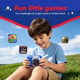 Kids Instant Print Camera with 5 Rolls Print Paper, 1080P HD Camera, Rechargeable Portable Toddler Selfie Camera, Christmas Birthday Gifts Toys for Boys Girls Age 3-12 (Red & Blue)