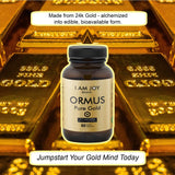 I Am Joy co. Ormus Gold Capsules Monoatomic Elements with Adaptogens Maca and Ashwaganda | May Help Balance Mood, Decalcify Pineal Gland, Repair DNA, Enhance Relaxation - 60 Vegan Capsules