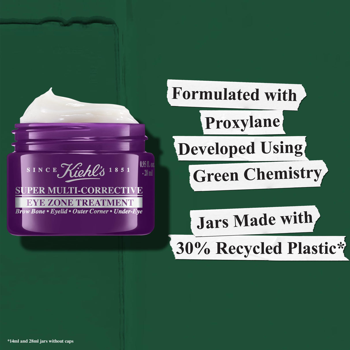 Kiehl's Super Multi-Corrective Eye Cream, Anti-Aging Cream that Lifts Brow Bone Area, Smooths and Firms Eye Lids, Bilberry Seed Extract and Collagen Peptide for Smoother Looking Skin - 0.5 fl oz