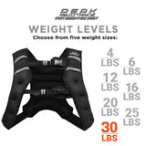 Aduro Sport Weighted Vest Workout Equipment, 4lbs/6lbs/12lbs/20lbs/25lbs/30lbs Body Weight Vest for Men, Women, Kids (30 Pounds (13.61 KG))