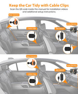 Babyvue USB Baby Car Camera Plug-Play, 4.5" 1080P Easy Setup Backseat Camera with Flexible 360 Rotation, Clear Picture Rear Facing Car Seat Baby Monitor