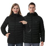 CHANGEOWN Heated Jackets for Women & Men, Dual-Control 15 Heating Zones Unisex Heating Jacket Coat with Battery, 3 Heating Levels Windproof & Waterproof Heating Jacket for Winter Outdoor, Medium