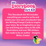 Skillmatics Storybook Art Kit - Create Fairytale Stories, DIY Craft & Writing Kit with 300+ Stickers, Scrapbooking & Journal Activity, Christmas Gifts for Kids Ages 5, 6, 7, 8, 9, 10