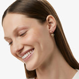 Ana Luisa Heart Charm Earrings for Women 14K Gold & Silver Rhodium Plated