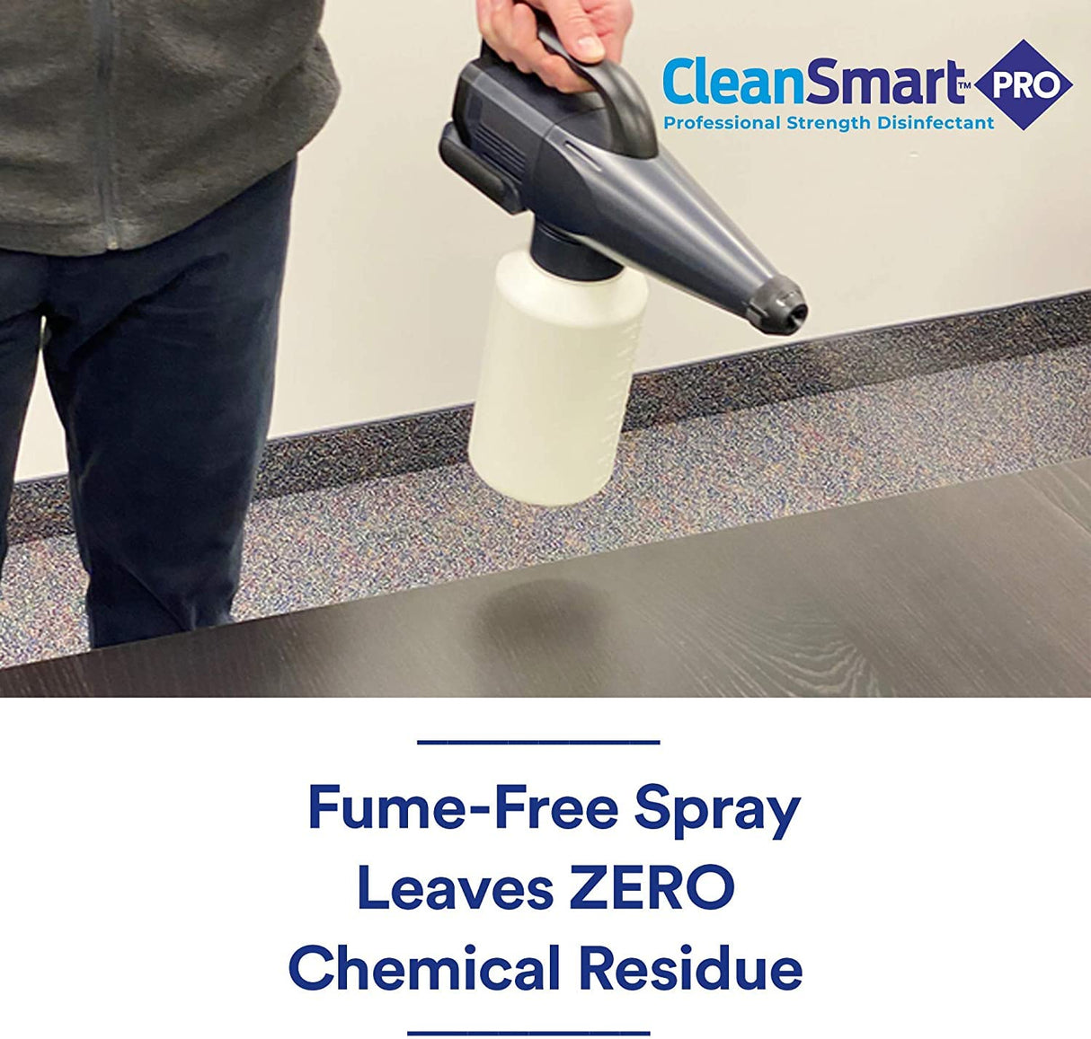 CleanSmart Hospital Disinfectant, Kills 99.9% of Viruses and Bacteria, Hypochlorous Acid Technology, EPA Registered, 4 Gallons (HOCL)