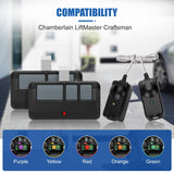 for liftmaster Chamberlain Craftsman Garage Door Opener Remote & Sensor Universal, Garage Door Opener Remote 893MAX 893LM 373LM 971LM, 41A5034 Safety Sensor Kit