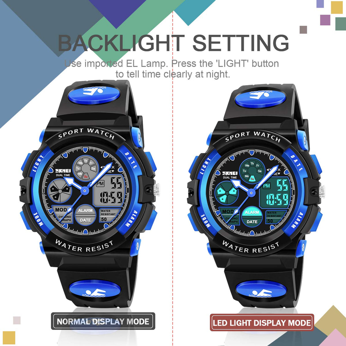 Boy Digital Watch Gifts for 5-15 Year Old Boys Girl Teen, Sports Watch Toys for 6-16 Year Old Boy Girl Present for Kids Age 6-16