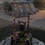 QITONG 4 Pack Multicolor Solar Christmas Lights Outdoor Waterproof, Each 33ft 100 LED Fairy Lights, 8 Modes Silver Wire Mini Twinkle Lights