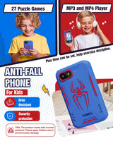 Kids Smart Phone, Spider Toys Phone for Boys 3 4 5 6 7 8 Years Old, Dual Camera, 3.5'' Touchscreen Kid Phones, Educational Toy for Toddler Kids Christmas Birthday Gifts, ABC Learning, Habit Tracker