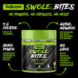 Sakoon nutrition 5000mg Creatine Monohydrate Infused Gummies | Increase Strength and Build Muscle, Sugar-Free, Vegan, Apple Flavor, 120 Count