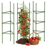 CEWOR 3 Pack Tomato Cage, 51.2 Inch Tall Adjustable Tomato Trellis