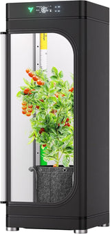 VGrow All-in-One Smart Grow Box, Professional System with Samsung LM301H EVO Grow Light, Advanced Circulation & Ventilation System, Irrigation, Nutrient, Magnetic Window for Indoor Hydroponics