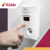 Kidde Carbon Monoxide Detector, Plug In Wall with 9-Volt Battery Backup, Digital LED Display - 6 Pack