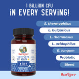 MaryRuth's Complete Gut Health+ Capsules | 5 Probiotic Blend | Butyrate | Corebiome® | Vegan Gut Support | Support Gastrointestinal Health & Microbiome | 2 Capsules Daily | 30 Servings