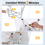 Hiqufet Shower Chair for Inside Shower(500lb), FSA/HSA Eligible 5 Height Adjustable Shower Stool, Shower Seats for Adults, 3-Minute Quick Assembly, Heavy Duty Shower Bench for Inside Shower to Sit on