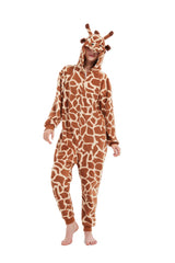 AnmHIwcte Giraffe Onesie Adult Halloween Christmas Cosplay Animal Costume Unisex Pajamas For Women Men