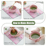 Clay&Fire Matcha Whisk Set, Ceramic Matcha Set, Matcha Bowl with Spout and Whisk, 8 pcs Matcha Tea Kit for Matcha Lovers, Ideal Gift Christmas, Birthday (Pink)