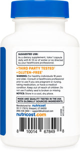 Nutricost Vitamin B12 (Methylcobalamin) 2000mcg, 120 Capsules - Vegetarian Caps, Non-GMO, Gluten Free B12 Supplement (Pack of 2)