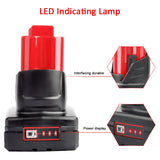 waitley 2 Pack 12V 6A Replacement Battery Compatible with Milwaukee 12V Power Tools (Not Made in Milwaukee)