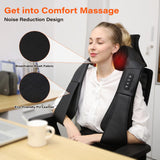 WERTYI Shiatsu Neck Massager, Electric Neck and Back Massager with Heat, 3D Kneading Massage Pillow for Back, Shoulder, Muscle Pain Relief, Office & Home & Car Use, Fits for Parents