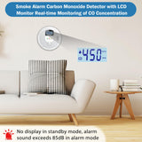 Smoke Detector and Carbon Monoxide Detector Combo with LED Indicators, 2 in 1 CO & Smoke Alarm, Battery Operated Smoke and Carbon Monoxide detectors 3-Pack