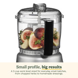 Cuisinart Mini Food Processor, Reversible Blade, 3-Cup Capacity