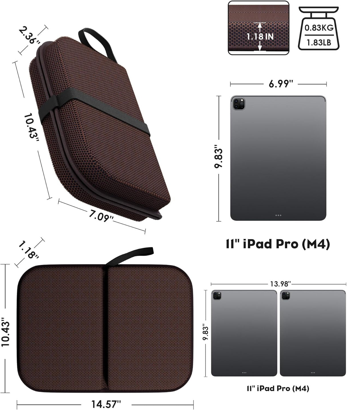 WISIMMALL Gel Seat Cushion Portable Massage Travel Cushions, 14.5" x 10.5" Thick Foldable Seat Cushion for Car Office Chair Wheelchair Hip, Coccyx, Sciatica, Pressure Sores Tailbone Pain Relief