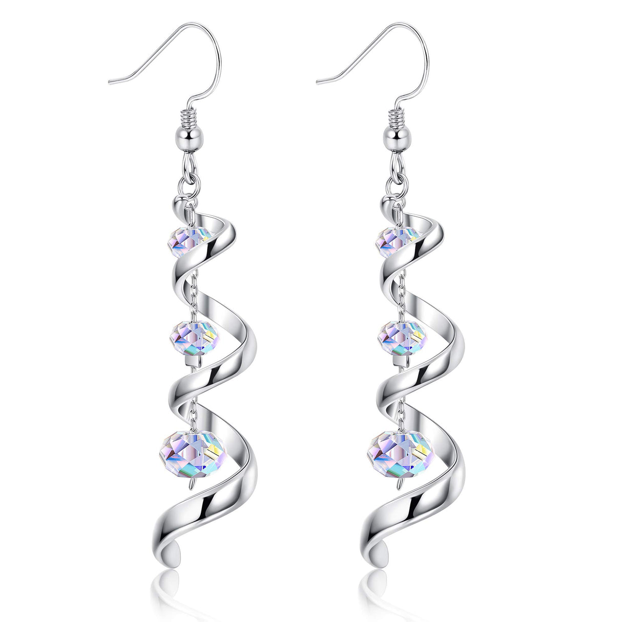 PATISORNA 925 Sterling Silver Eardrop Dangle Earrings for Women S