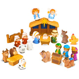 Nativity Set for Kids, Toddlers, Children, Christmas Story 25 Piece Sets & Figures Nativity Scene for Little Girls Boys Ages 1 2 3 4 5 6+ at Home, Sunday School, Soft Material Baby Bath Toys Playset