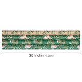 RUSPEPA Christmas Kraft Wrapping Paper - Owl, Reindeer, Christmas Ball and Text Design - 4 Rolls - 30 inches x 10 feet per Roll