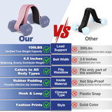 Coniflor Hip Thrust Belt - Adjustable Fitness Belt for Dumbbells, Kettlebells, Plates - Support Up to 100 lbs - Upgrade Slip-Resistant Pad for Safe and Comfortable Glute Workouts at Home or Gym, Pink