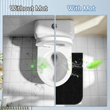 Yudlto 8 Pack Toilet Mats U Shaped Washable, Absorbent Toilet Floor Protector from Urine, Non Slip Bathroom Rugs for Around Toilet Base, Waterproof Washable Mats for Bathroom Floor