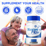 (3 Pack) Nerve Flow Capsules, Official Nerve Flow Pills Made with All Natural Ingredients, Maximum Strength NerveFlow Sciatic Support Supplement with Advanced Vitamins for Women & Men (180 Capsules)