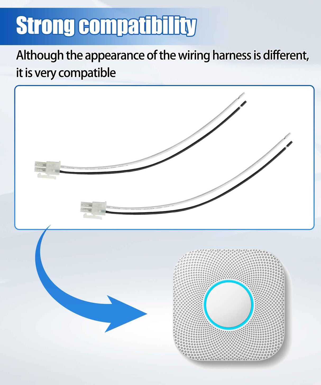 2Pcs S3003LWES Smoke Alarm Replacement Wire Fits for Google Nest Protect Smoke Alarm 120V Replaces (Not Fit for Other Nest Devices)