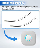 2Pcs S3003LWES Smoke Alarm Replacement Wire Fits for Google Nest Protect Smoke Alarm 120V Replaces (Not Fit for Other Nest Devices)