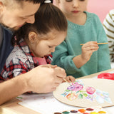 Whaline 18 Inch Wood Circles for Crafts 10Pcs Christmas Unfinished Round Wooden Discs Farmhouse Rustic Wood Sign 3mm Natural Blank Wood Slices for Winter DIY Painting Carving Art Craft Wood Burning