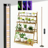 JarryStart Grow Lights for Indoor Plants with Timer, 192 LEDs 42W Vertical Full Spectrum Grow Light 65 Inch Standing Grow Lights 3 Light Modes 5-Level Dimmable Wide Coverage