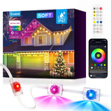 Ecoeve Permanent Outdoor Lights for House, 50ft Christmas RGB+IC Lights